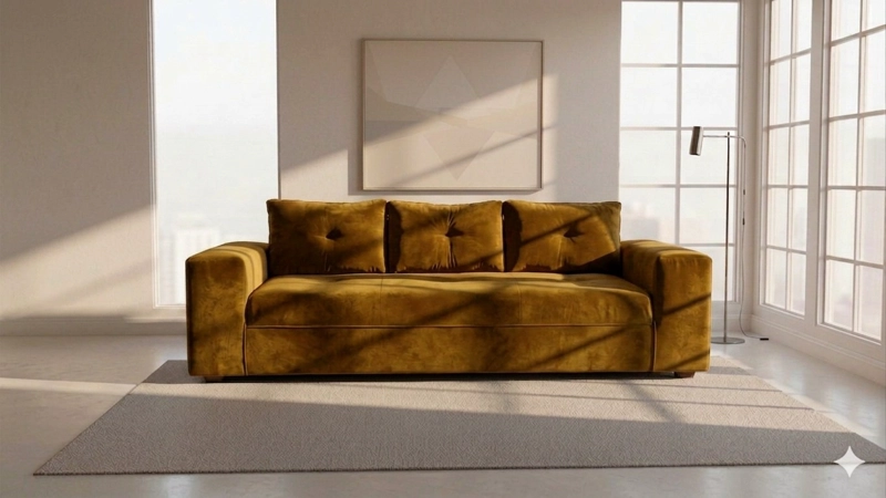 SOFA PRAGA 3 CUERPOS FELPA - 1