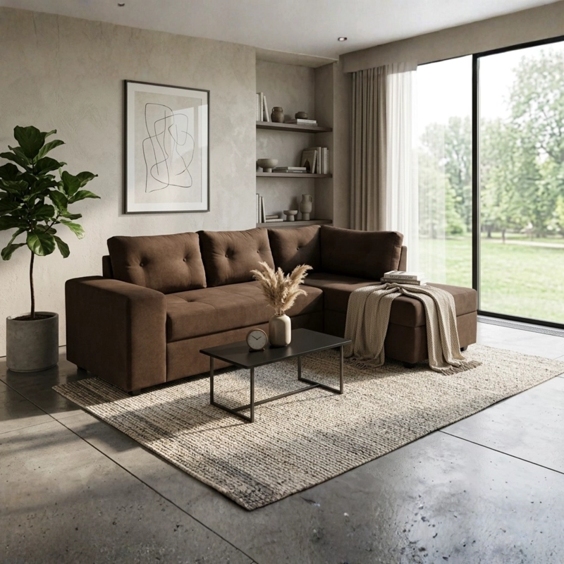 SOFA SECCIONAL PRAGA DERECHO FELPA - 1