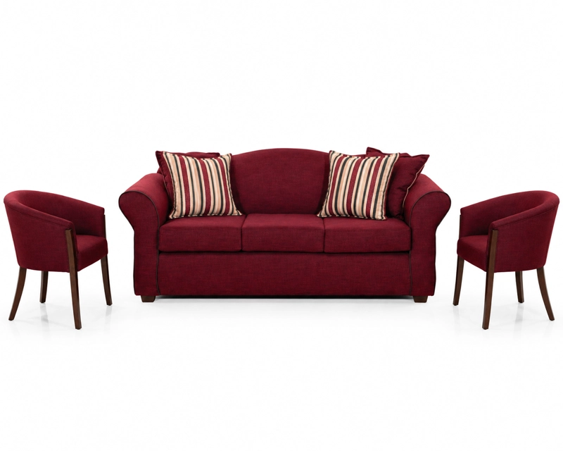 LIVING SOFA DUCAL 3.1.1 + SITIALES TELA - 2