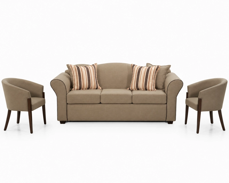 LIVING SOFA DUCAL 3.1.1 + SITIALES TELA - 3