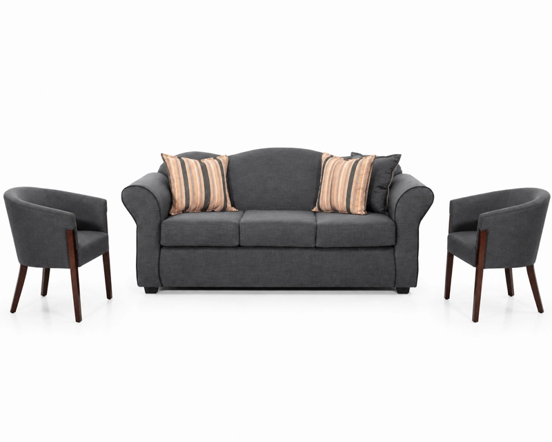 LIVING SOFA DUCAL 3.1.1 + SITIALES TELA - 4