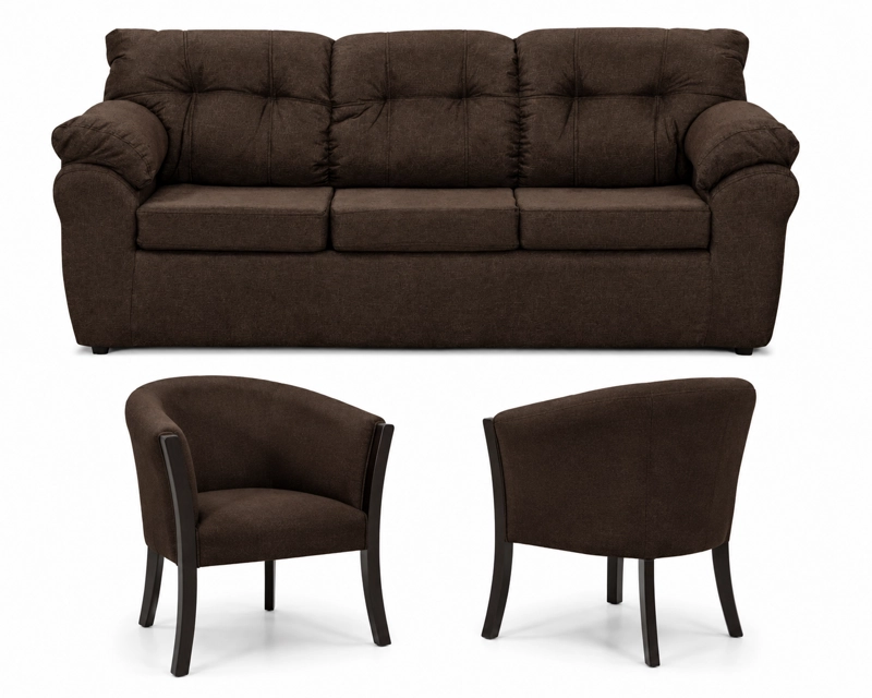 LIVING SOFA POLONIA 3.1.1 + 2 SITIALES TELA - 3