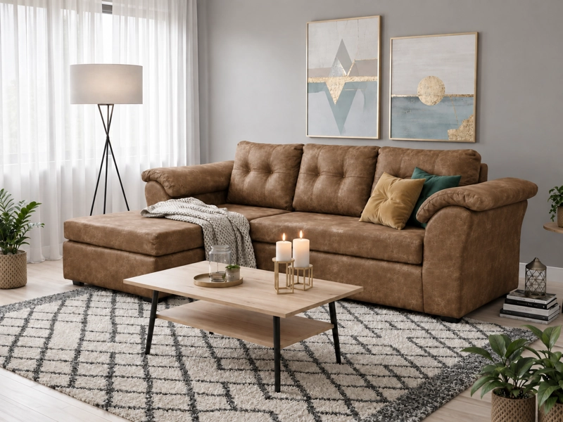 SOFA MODULAR LAOS 3.1 INTERCAMBIABLE CUERO SINTETICO - 1