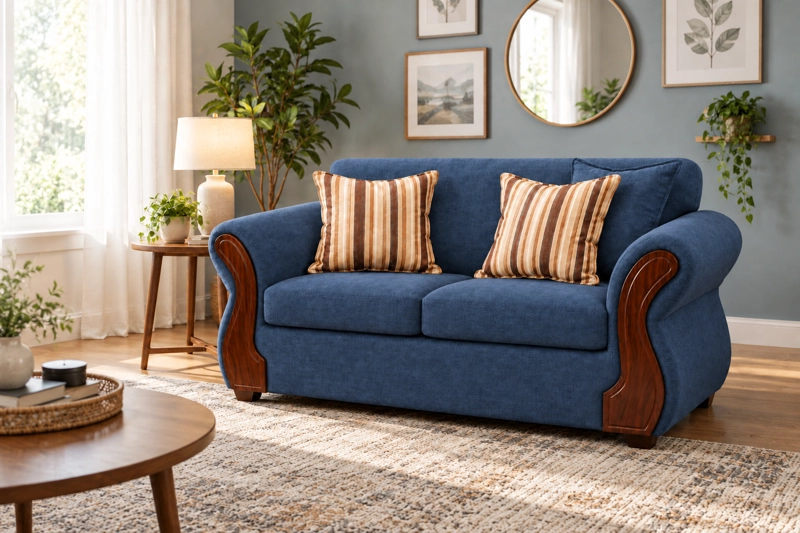 SOFA DECO OUTLET ORO TARENTO 2 CUERPOS TELA - 1