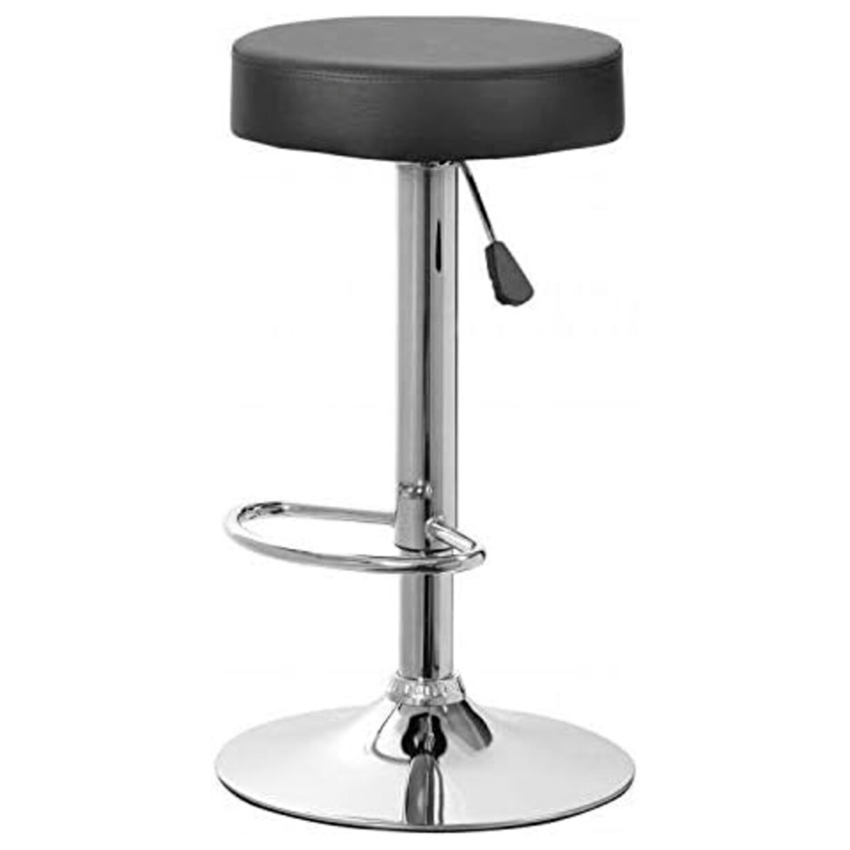 TABURETE PISO BAR ALTURA REGULABLE EN COLOR NEGRO - 1