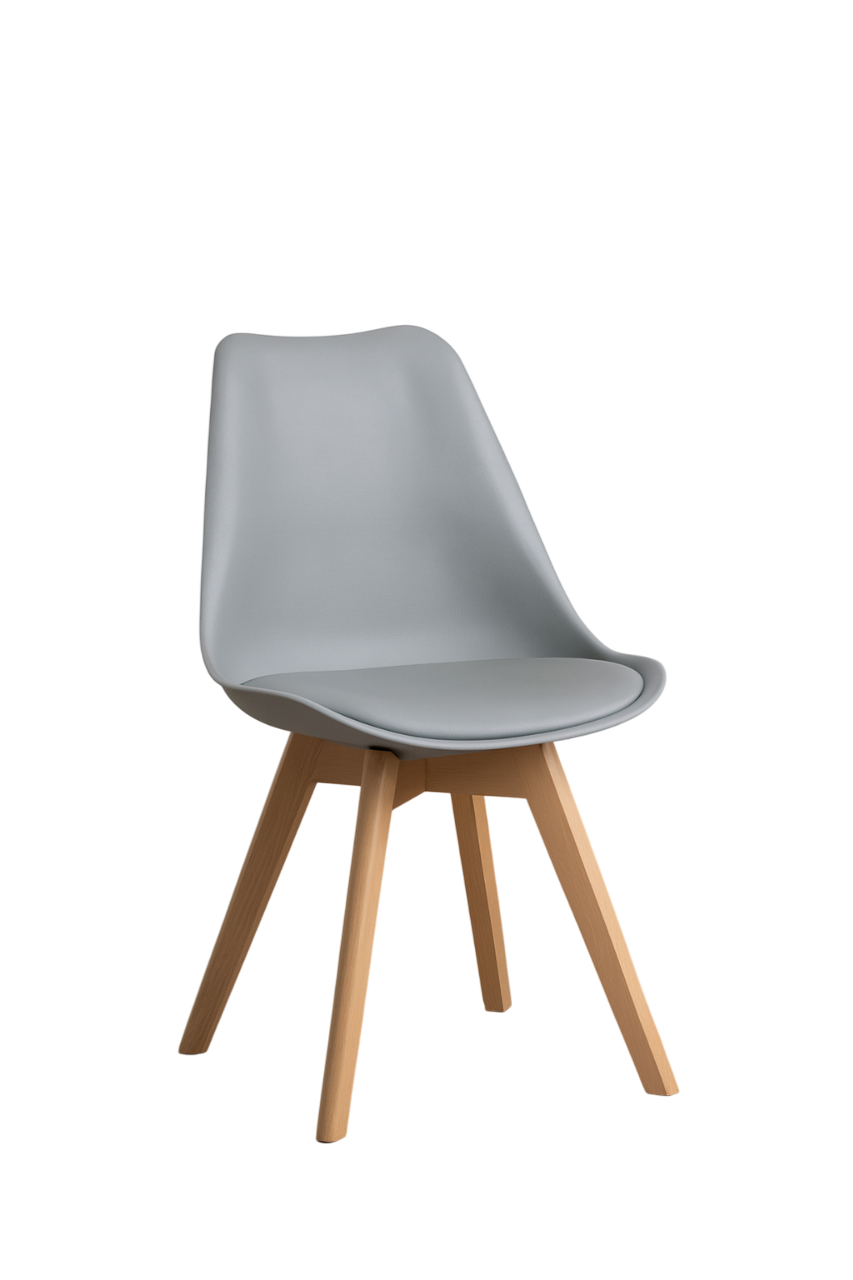 SILLA EAMES ACOLCHADA GRIS - 1