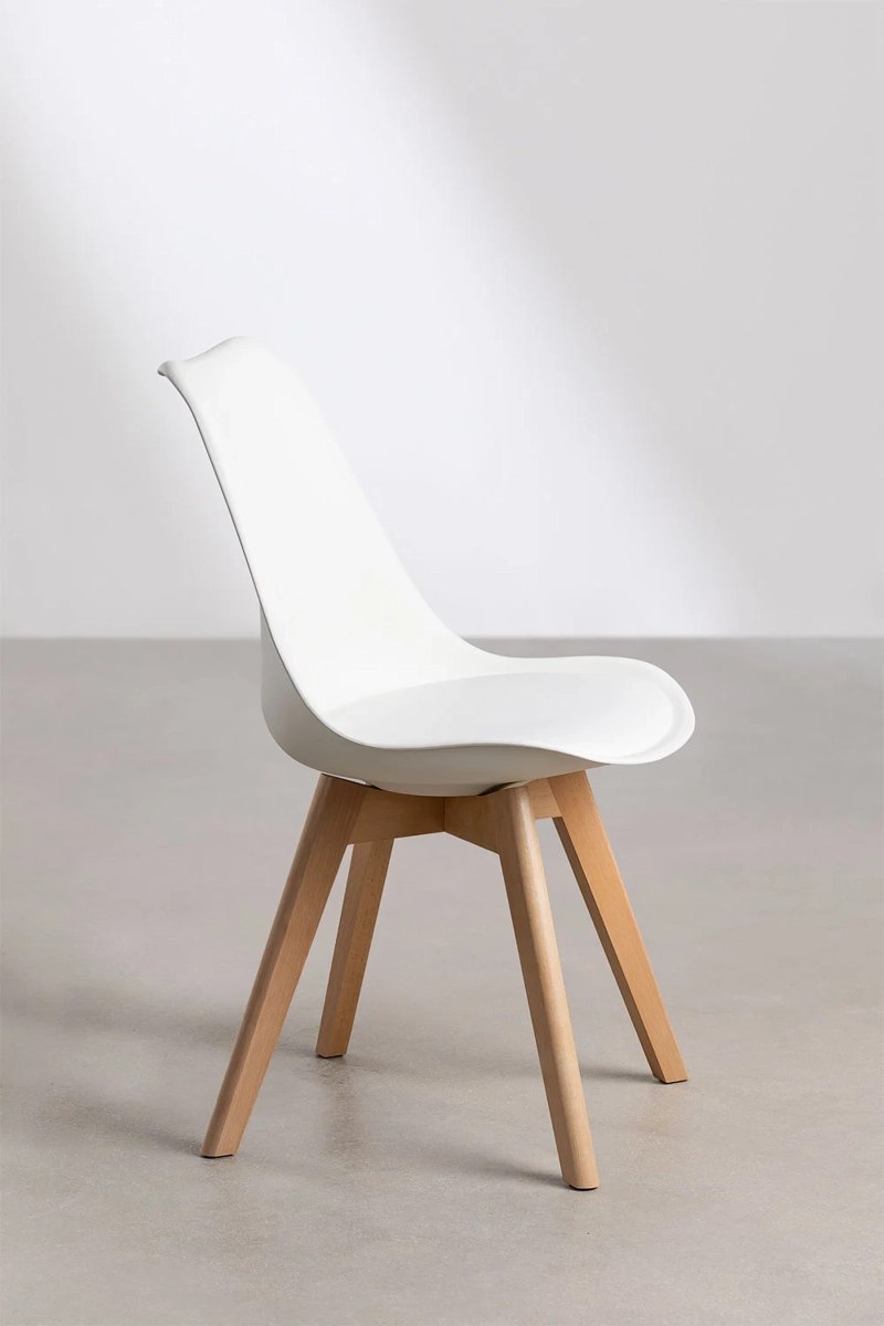 PACK 4 SILLAS EAMES ACOLCHADA EN COLOR BLANCOS - 3