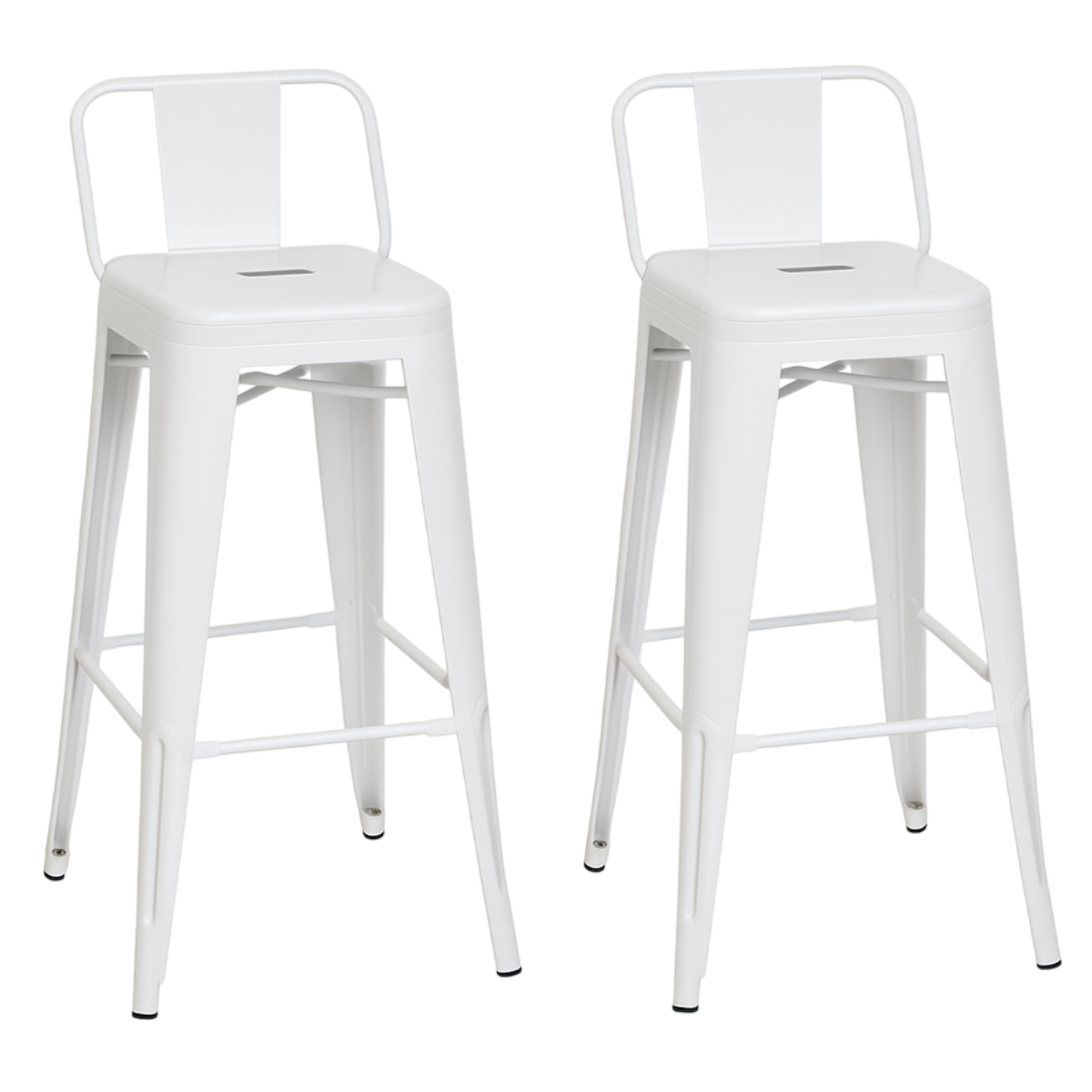 PACK 2 TABURETES TOLIX CLASICO EN COLOR BLANCO 66CM - 1