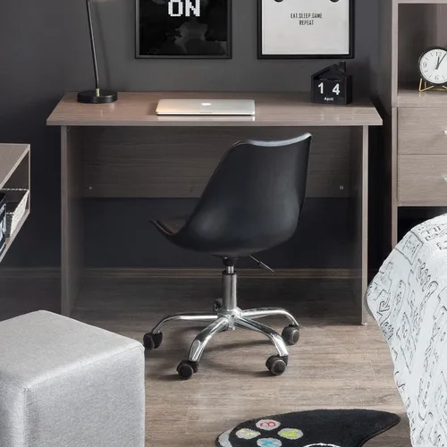 SILLA DE ESCRITORIO TULIP EAMES ACOLCHADA GIRATORIA EN COLOR NEGRO - 3