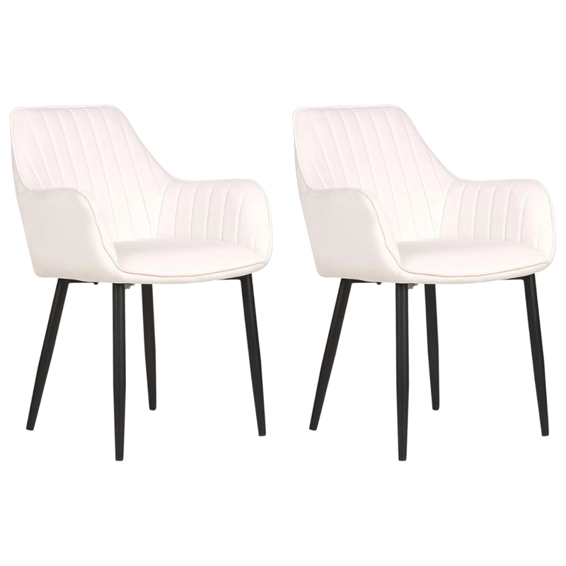 PACK 2 SILLAS BUTACAS SILLÓN POLTRONAS VELVET PATAS EN COLOR NEGROS - 1