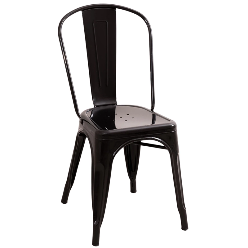 SILLA TOLIX EN COLOR NEGRO - 1