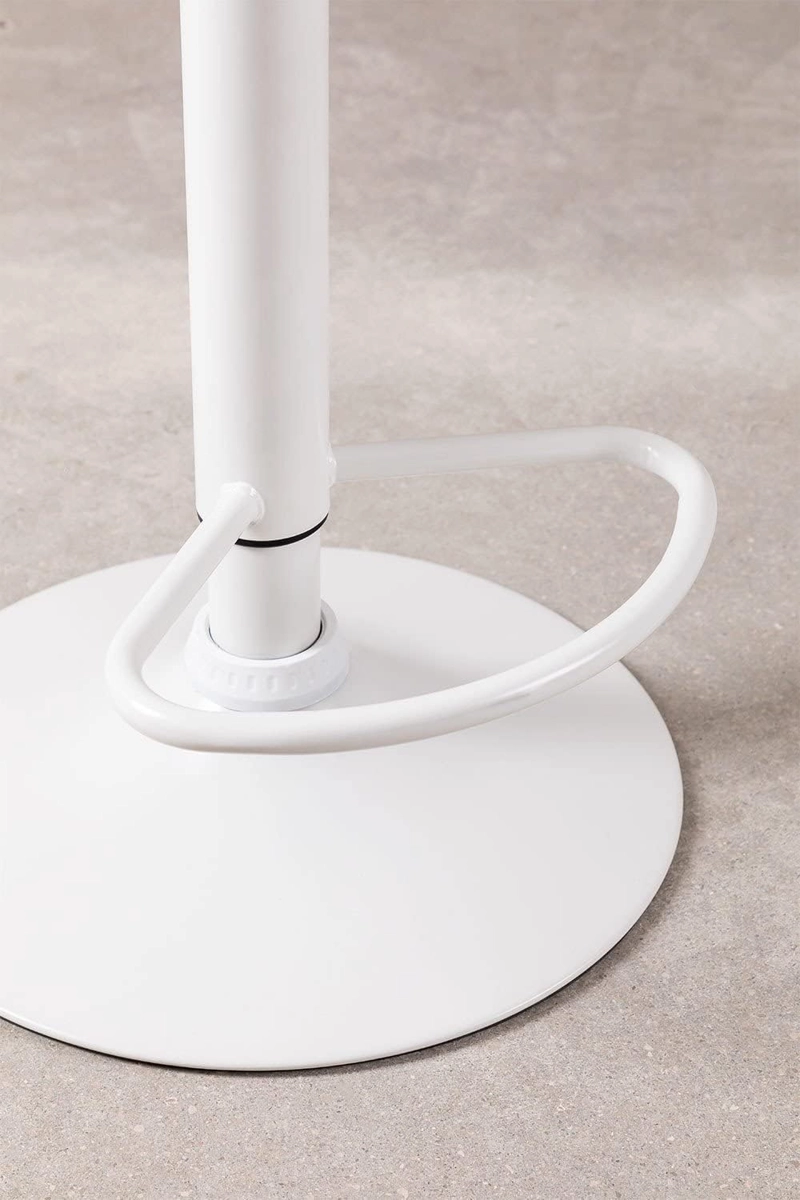 PACK 2 TABURETES EAMES BASE EN COLOR BLANCO PARA COCINA O BAR EN COLOR BLANCO - 5