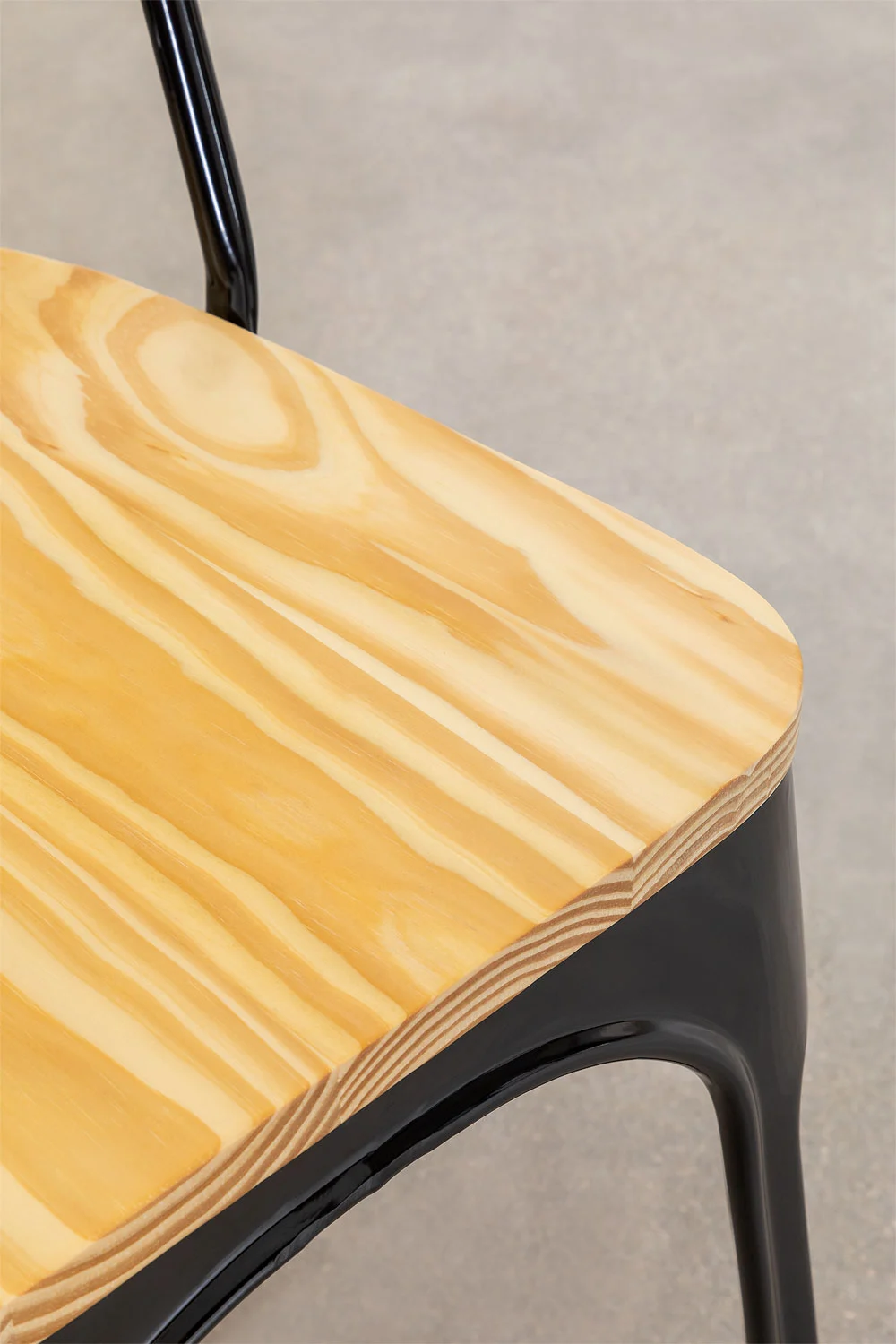 PACK 4 SILLAS TOLIX CON ASIENTO DE MADERA - 4