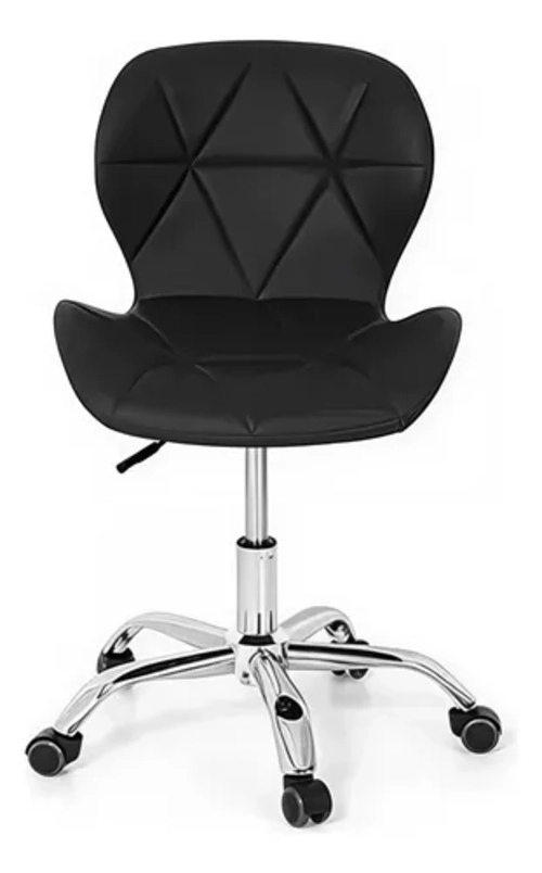 SILLA DE ESCRITORIO MARIPOSA RADAR GIRATORIA ACOLCHADA EN COLOR NEGRO - 2