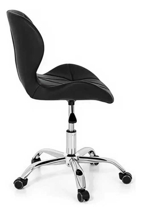 SILLA DE ESCRITORIO MARIPOSA RADAR GIRATORIA ACOLCHADA EN COLOR NEGRO - 3