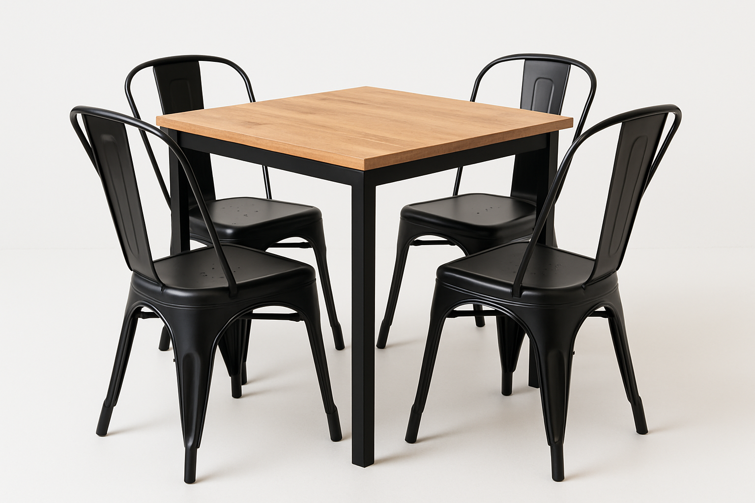 MESA 60X60 PARA RESTAURANTE CAFETERIA CASINO TERRAZA COMEDOR - 6