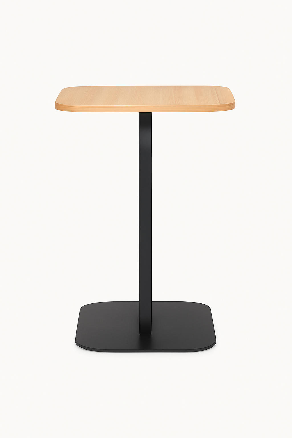 MESA LATERAL AUXILIAR MINIMALISTA WOOD NEGRA - 4