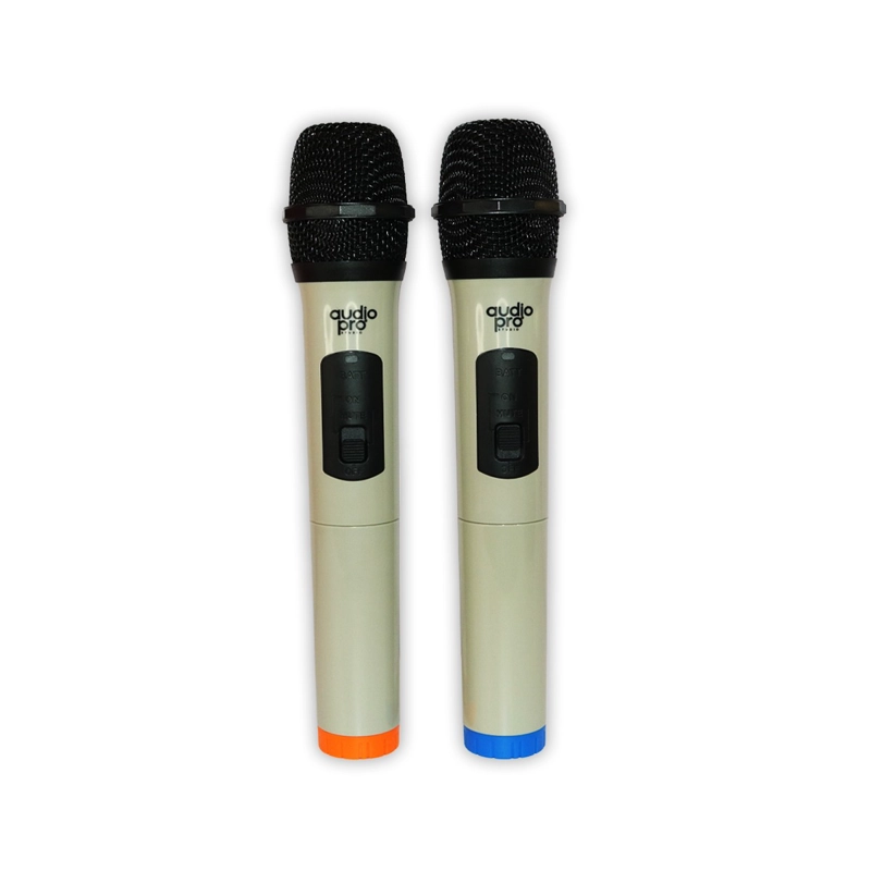KIT DE 2 MICROFONOS INALAMBRICOS KARAOKE AUDIOPRO - 6
