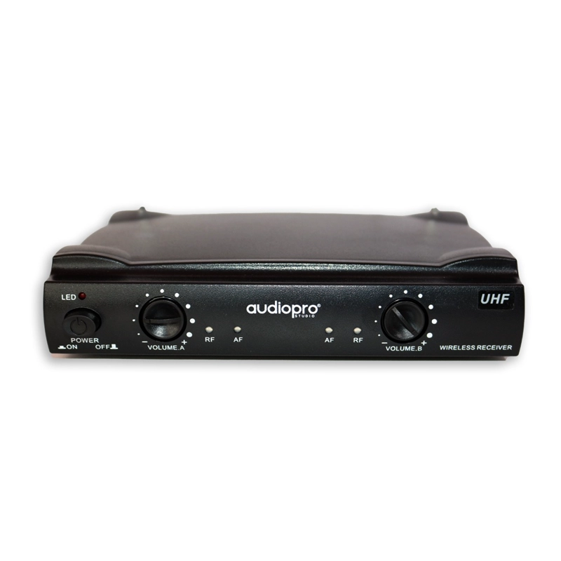 KIT DE 2 MICROFONOS INALAMBRICOS KARAOKE AUDIOPRO - 8