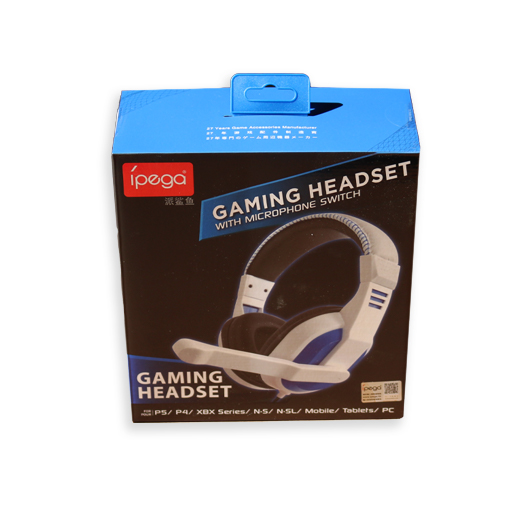 AUDÍFONOS GAMER IPEGA HEADSET CONSOLA PG-R023B BLANCO MICRÓFONO - 7