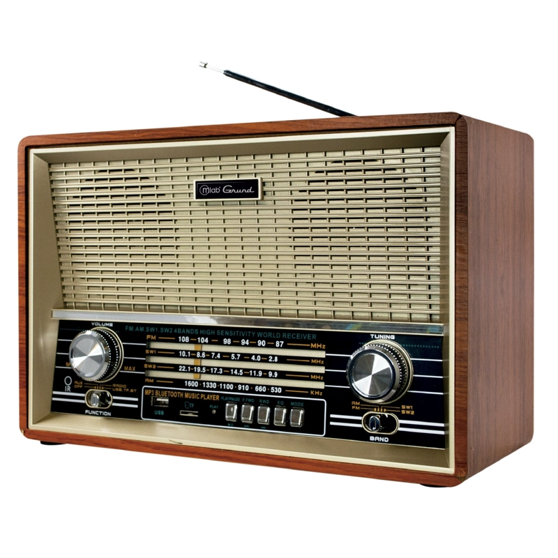 RADIO VINTAGE CON BLUETOOTH RETRO RADIO AM/FM GRUND - 2