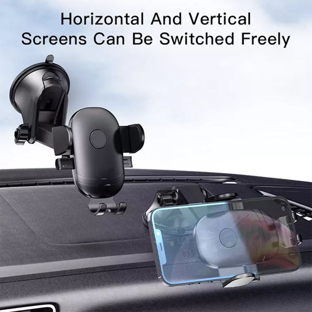 SOPORTE DE AUTO PARA TELE FONO C138 PARA TABLERO NEGRO - 4