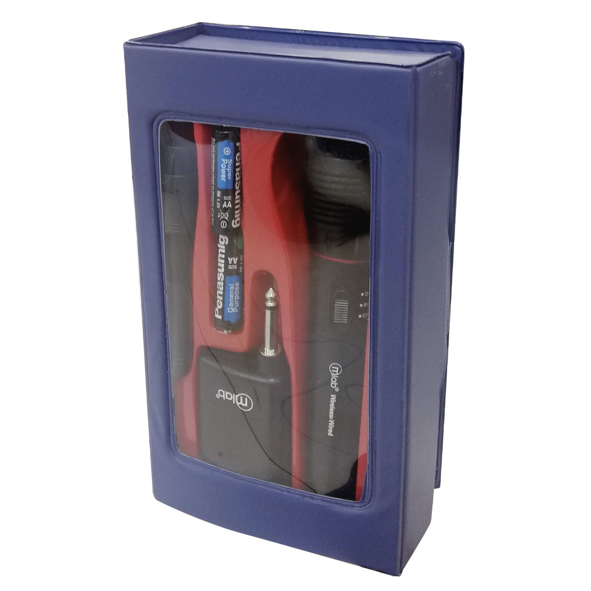 MICRÓFONO DUAL INALÁMBRICO ALÁMBRICO 8773 MICROLAB SM73 - 8