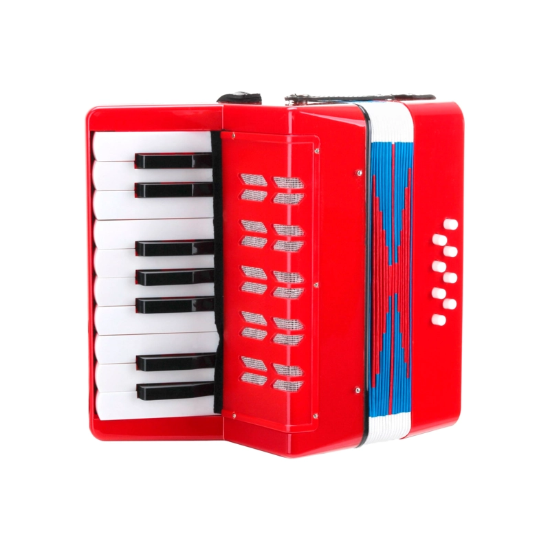 ACORDEON DE NIÑO 17 TECLAS 8 BAJOS COLOR ROJO NUTECH ROJO - 7