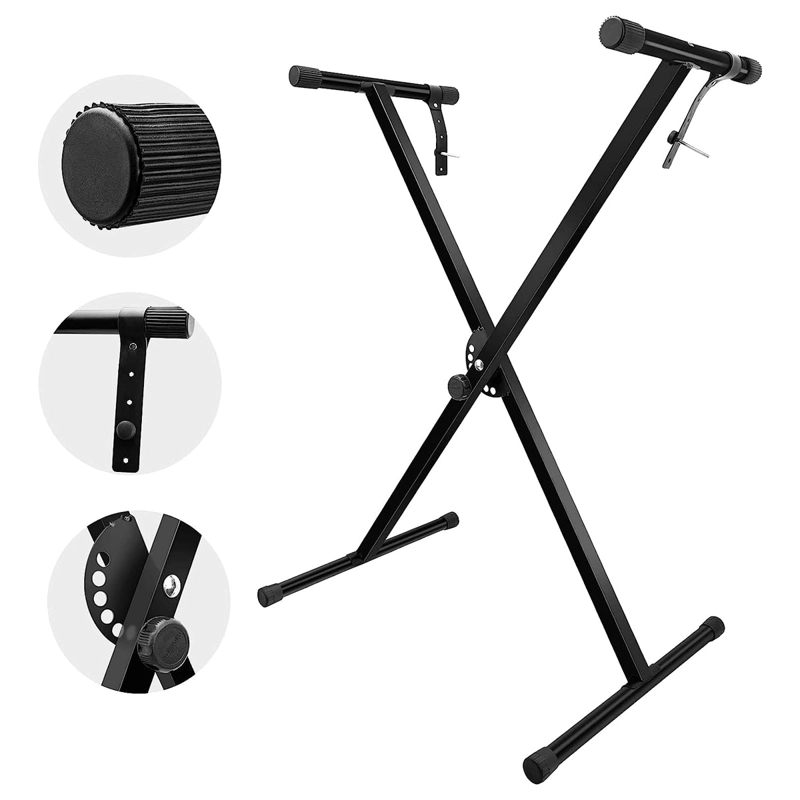 ATRIL SONNET STAND TECLADOS MUSICALES SIMPLE 8433 NEGRO - 1