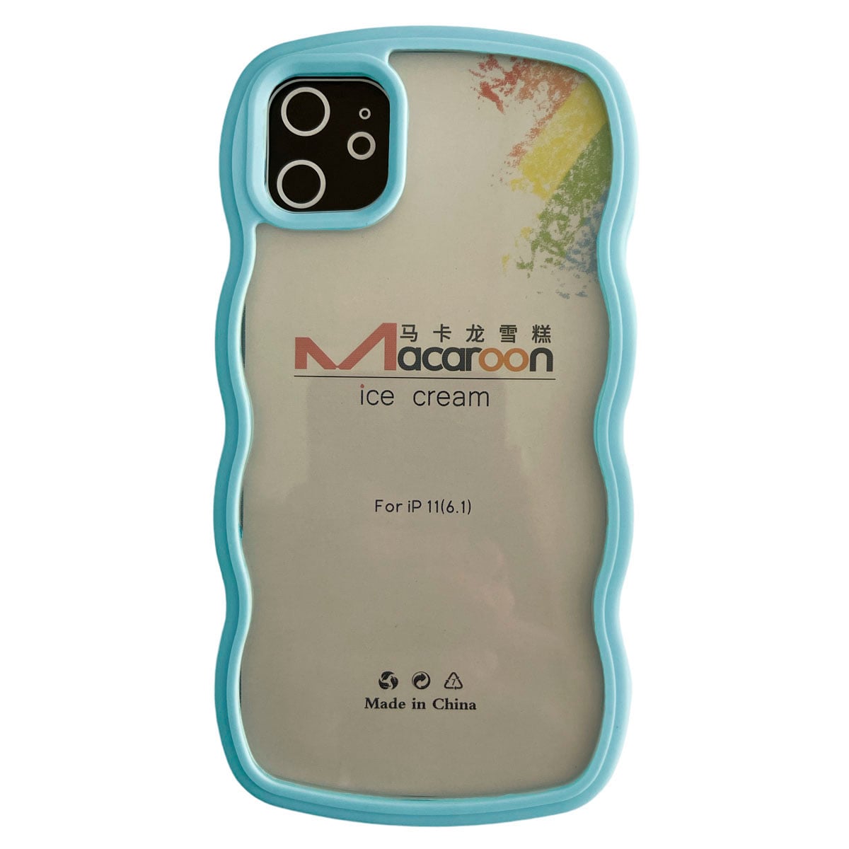 CARCASA JOIGO IPHONE 14 PRO MAX BORDES CURVOS CELESTE - 1