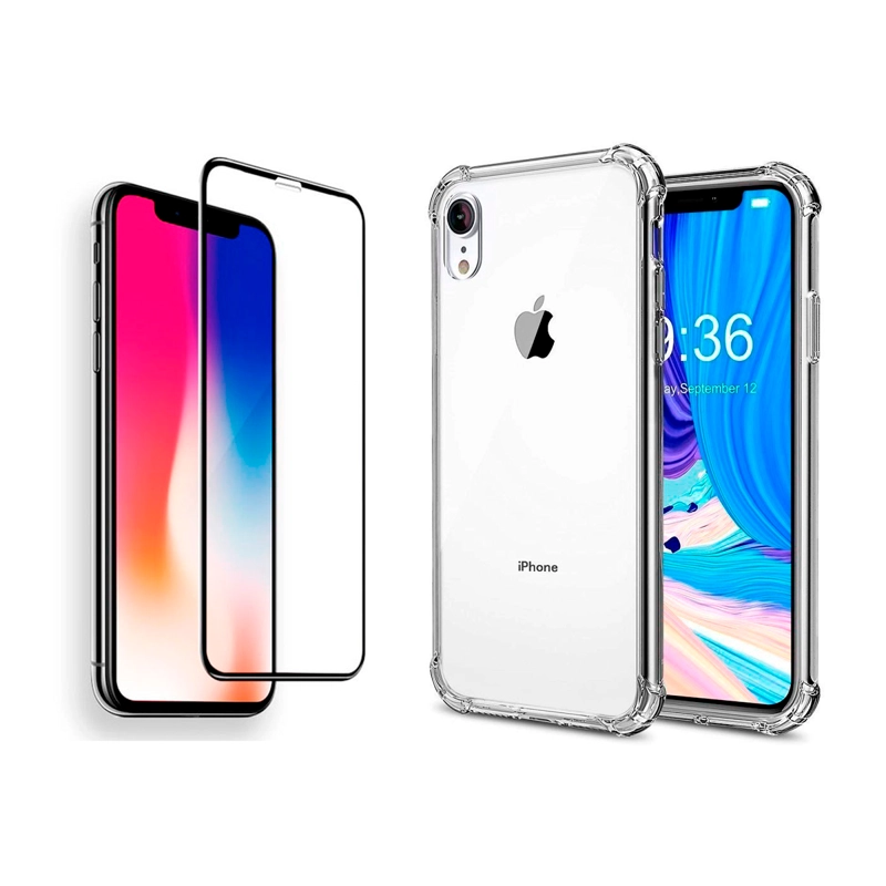 JOIGO CARCASA JOIGO IPHONE XR TRANSPARENTE + LÁMINA