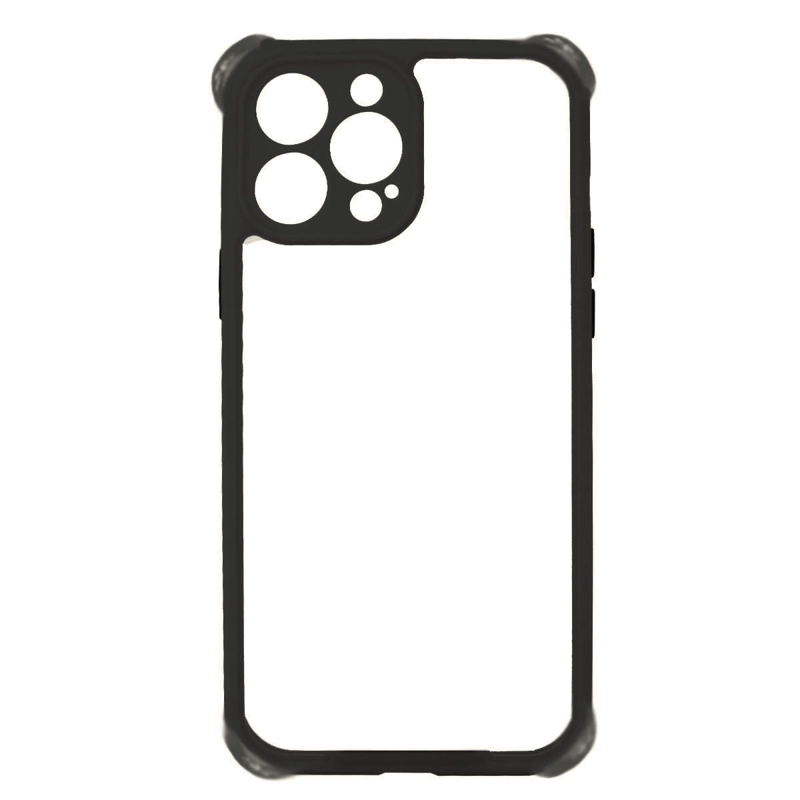 JOIGO CARCASA JOIGO IPHONE 13 14 TRANSPARENTE BORDE NEGRO