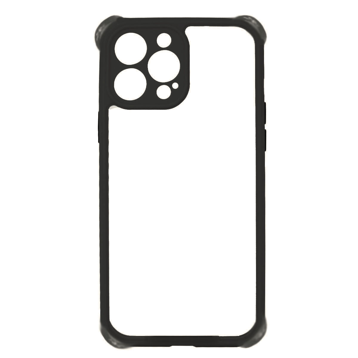 CARCASA JOIGO IPHONE 13 PRO TRANSPARENTE BORDE NEGRO - 1