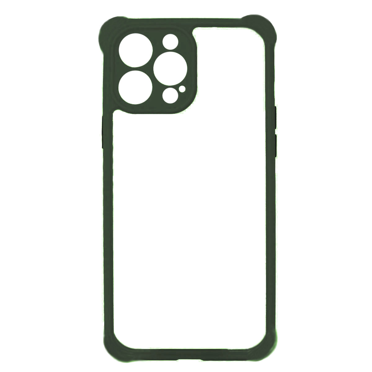 JOIGO CARCASA JOIGO IPHONE 13 14 TRANSPARENTE BORDE VERDE OSCURO