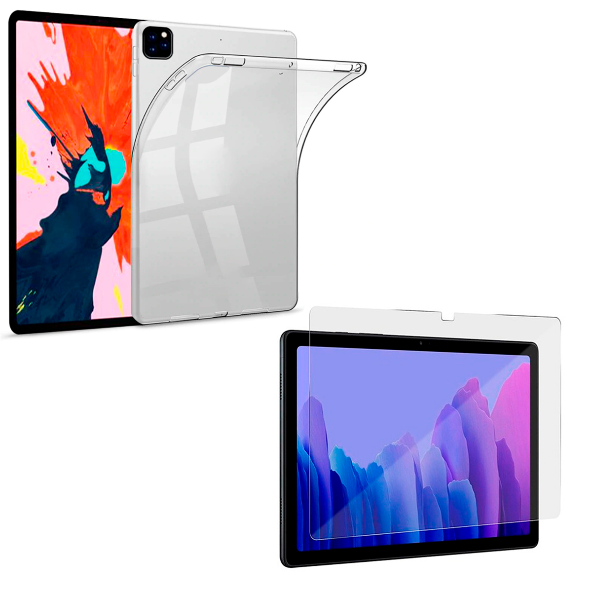 CARCASA JOIGO + LÁMINA IPAD 11 / IPAD 11 PRO M1 TRANSPARENTE - 1
