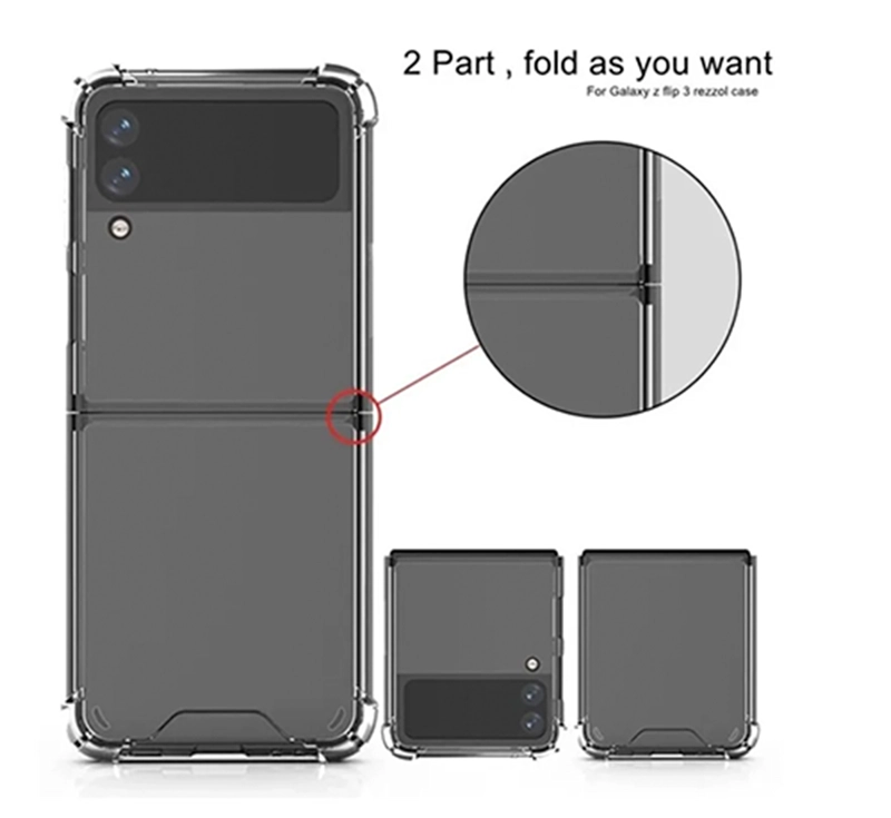 CARCASA JOIGO TRANSPARENTE REFORZADA SAMSUNG Z FLIP 3 - 6