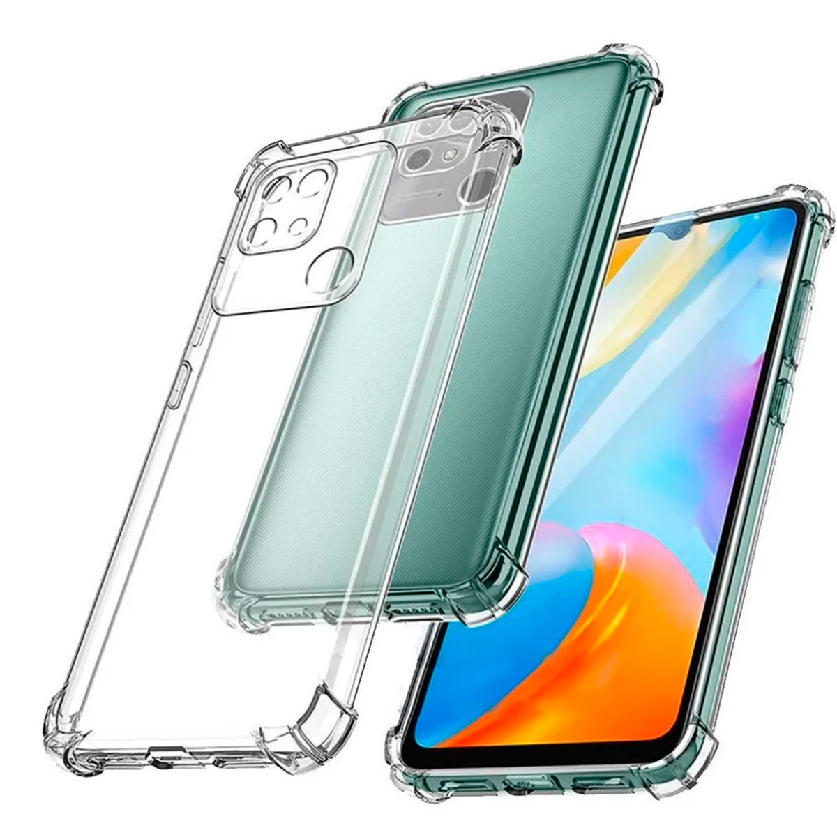 CARCASA JOIGO XIAOMI REDMI 10A TRANSPARENTE REFORZADO - 1