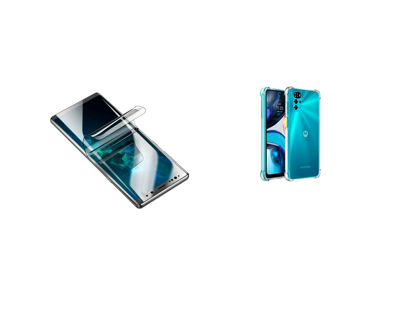 JOIGO CARCASA PARA MOTOROLA G22 / E32 LAMINA HIDROGEL TRANSPARENTE