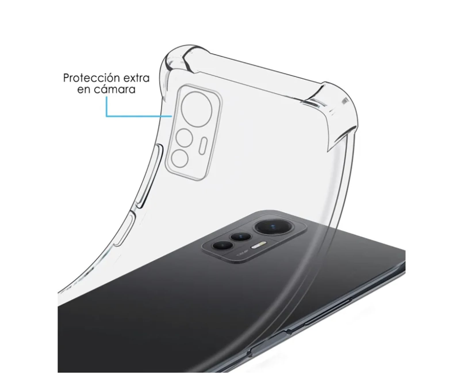 CARCASA JOIGO TRANSPARENTE REFORZADO XIAOMI 12 5G - 2