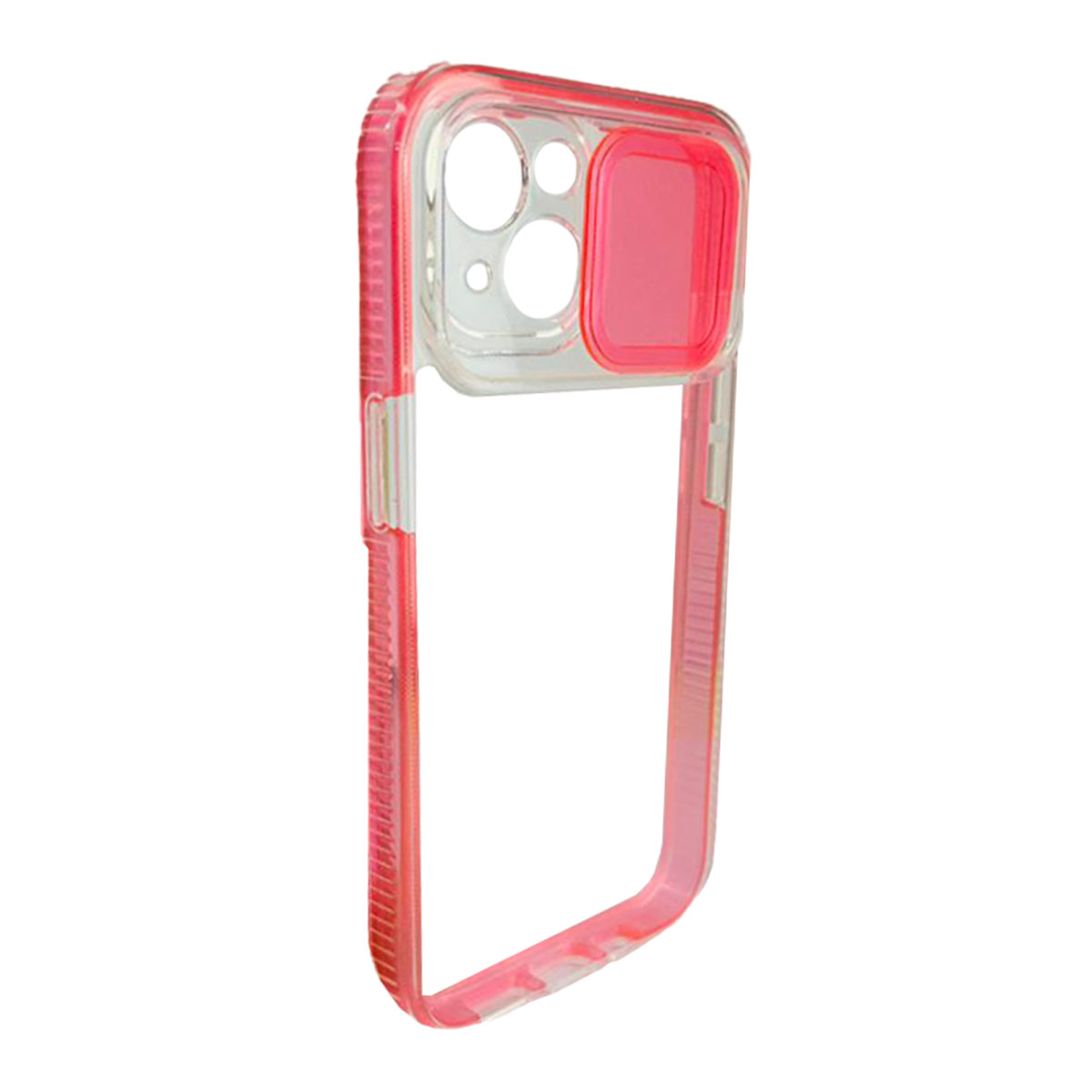 CARCASA JOIGO IPHONE 13 PRO TRANSPARENTE 360° FLUOR ROSADO - 2