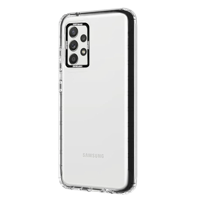 JOIGO CARCASA JOIGO SAMSUNG A22 5G FLUOR TRANSPARENTE BORDE NEGRO