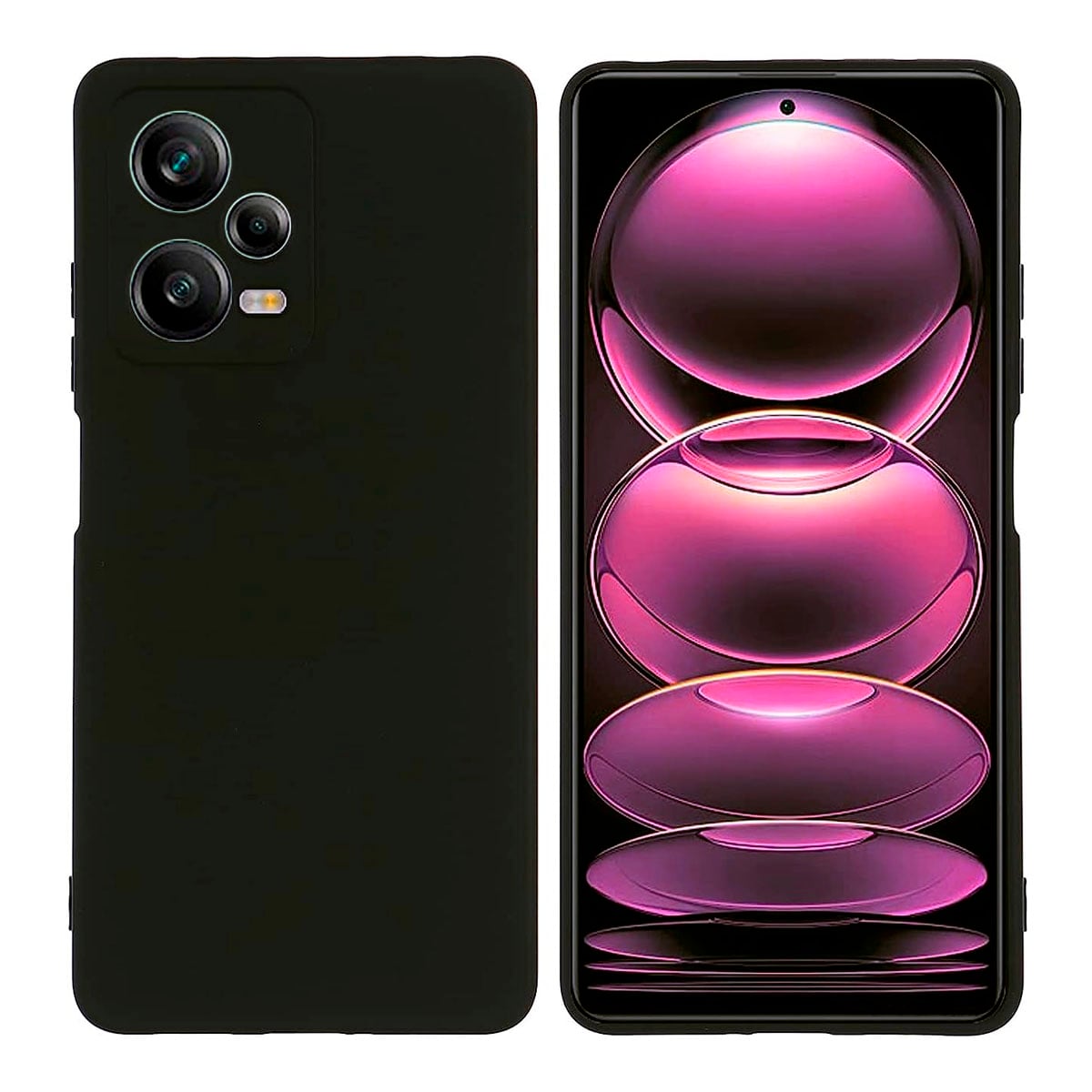 CARCASA JOIGO XIAOMI REDMI NOTE 12 PRO / NOTE 12 PRO PLUS GOMA NEGRO - 1