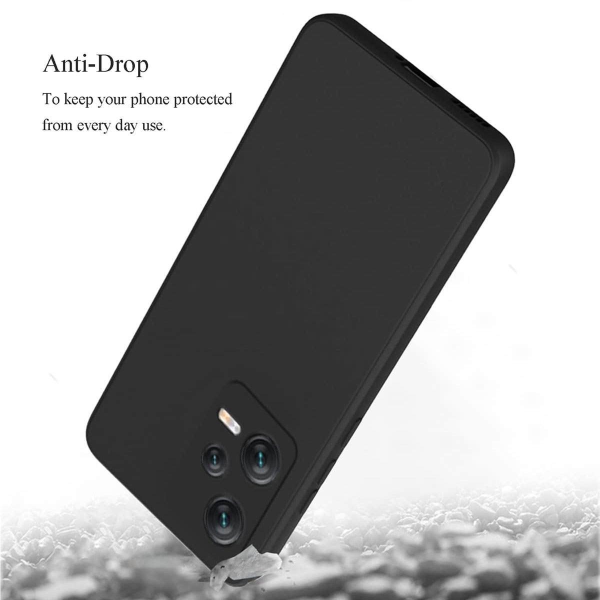 CARCASA JOIGO XIAOMI REDMI NOTE 12 5G GOMA NEGRO - 3