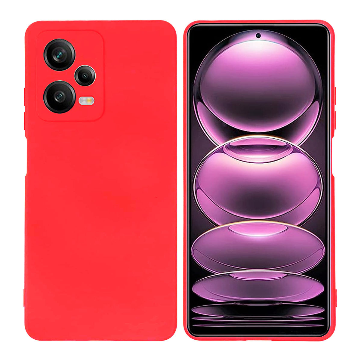 CARCASA JOIGO XIAOMI REDMI NOTE 12 PRO / NOTE 12 PRO PLUS GOMA ROJO - 1