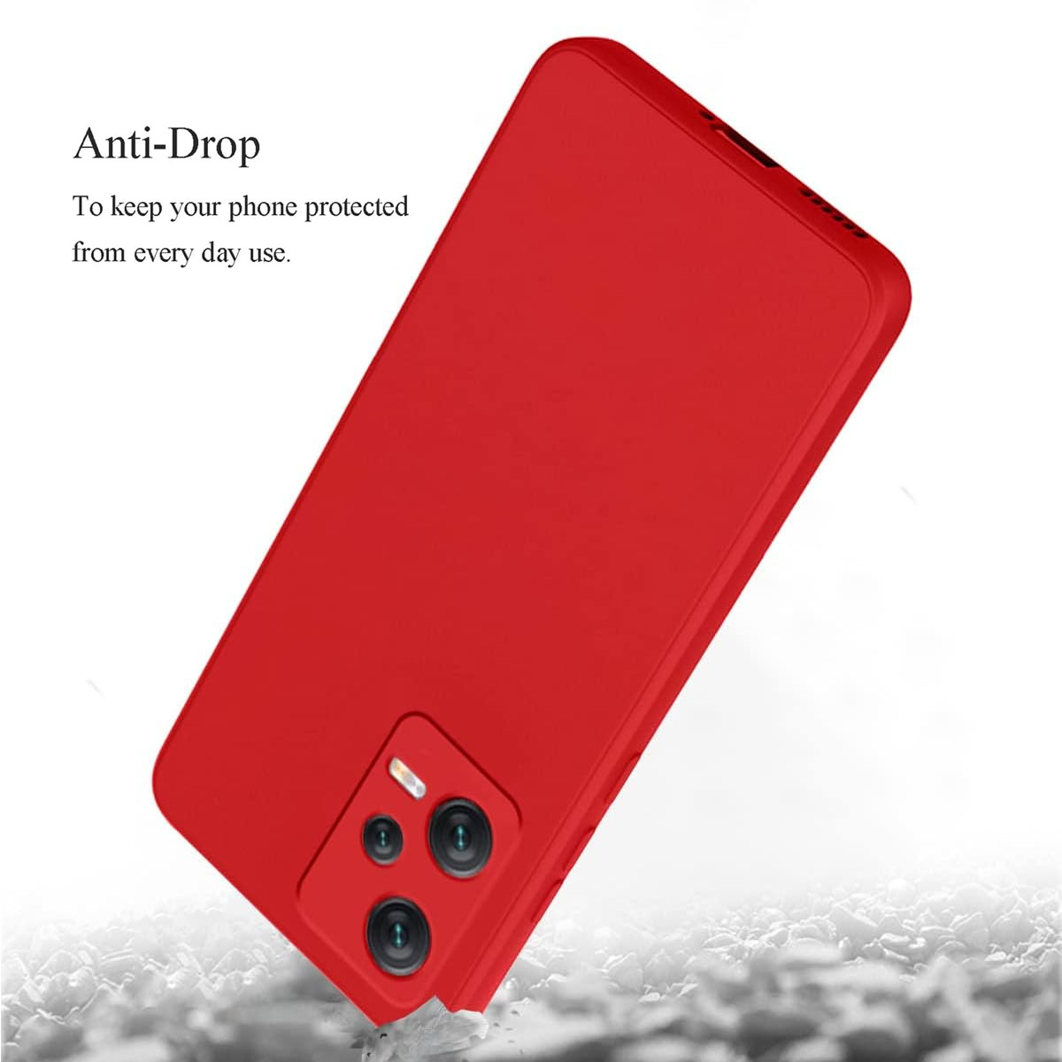 CARCASA JOIGO XIAOMI REDMI NOTE 12 5G GOMA ROJO - 3