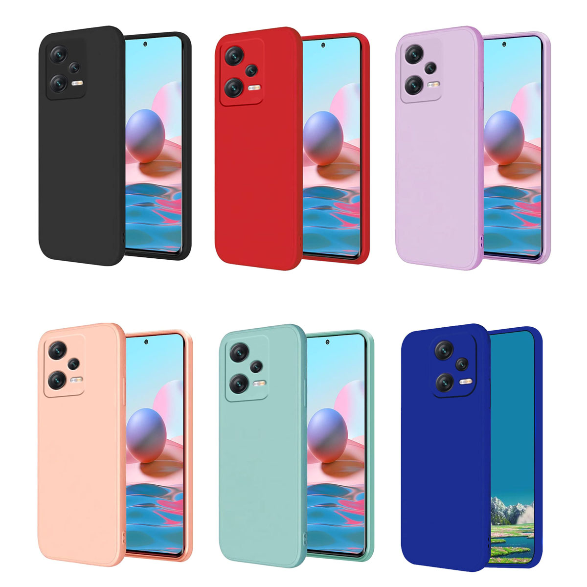 CARCASA JOIGO XIAOMI REDMI NOTE 12 5G GOMA AZUL - 4