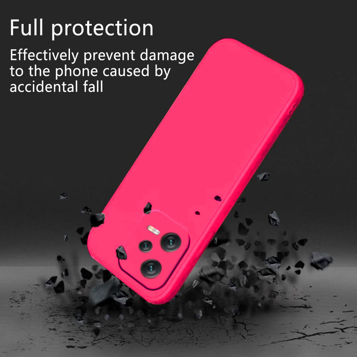 CARCASA PARA XIAOMI REDMI NOTE 12 5G GOMA FUCSIA - 3