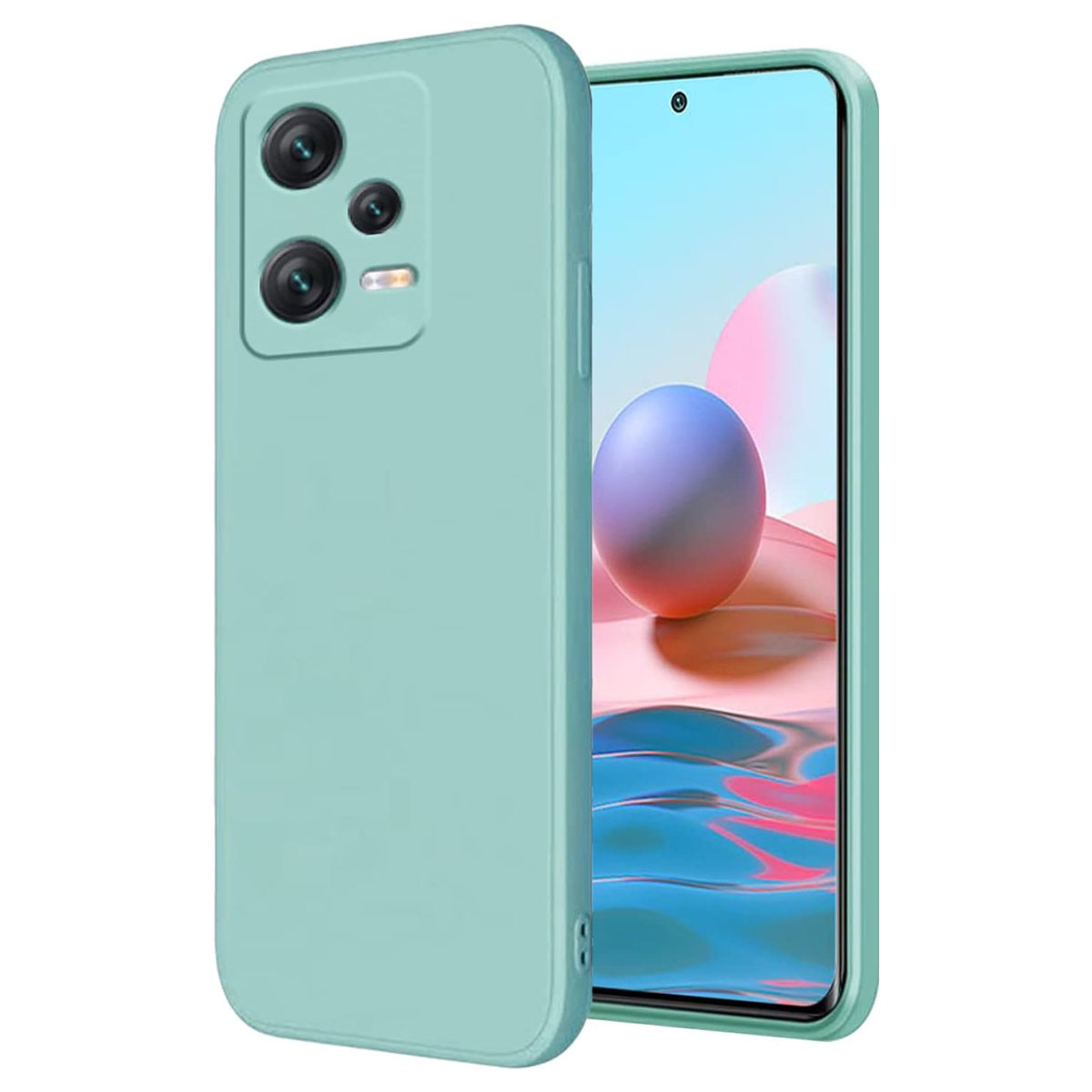 CARCASA JOIGO XIAOMI REDMI NOTE 12 5G GOMA TURQUESA - 1