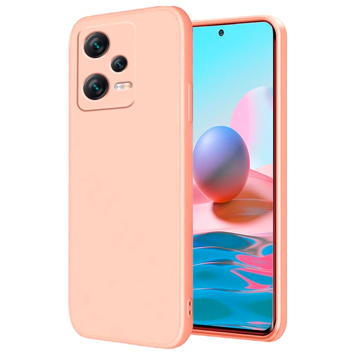 CARCASA JOIGO XIAOMI REDMI NOTE 12 5G GOMA ROSADO - 1