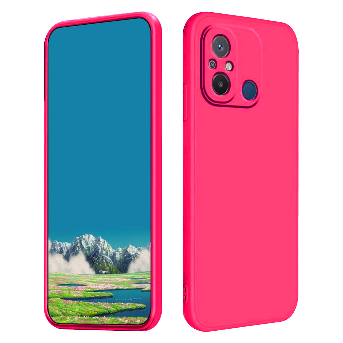 CARCASA JOIGO XIAOMI REDMI 12C GOMA FUCSIA - 1